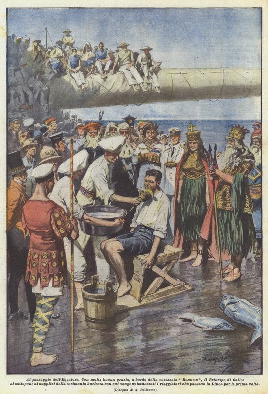Az Egyenlítő kereszteződésénél alkotó: Achille Beltrame