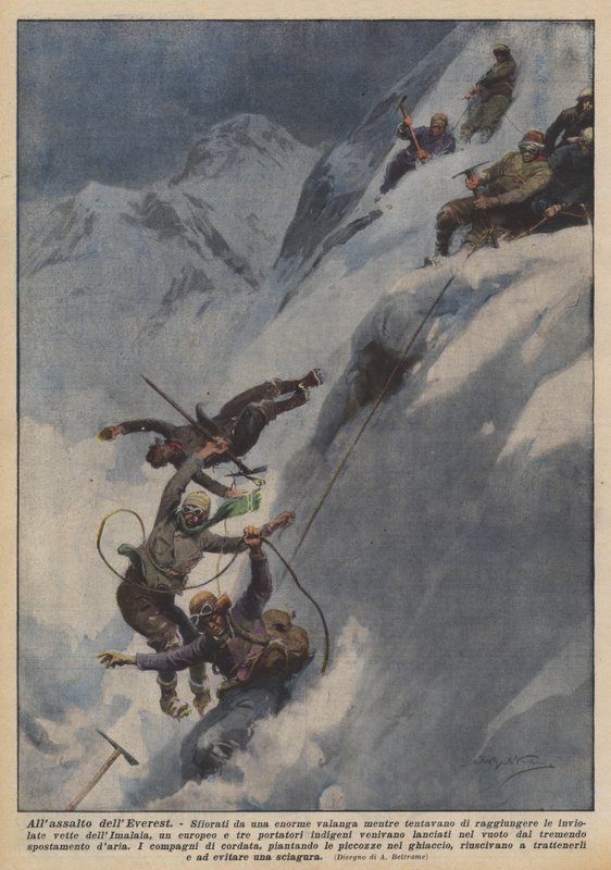 Allassalto dellEverest alkotó: Achille Beltrame
