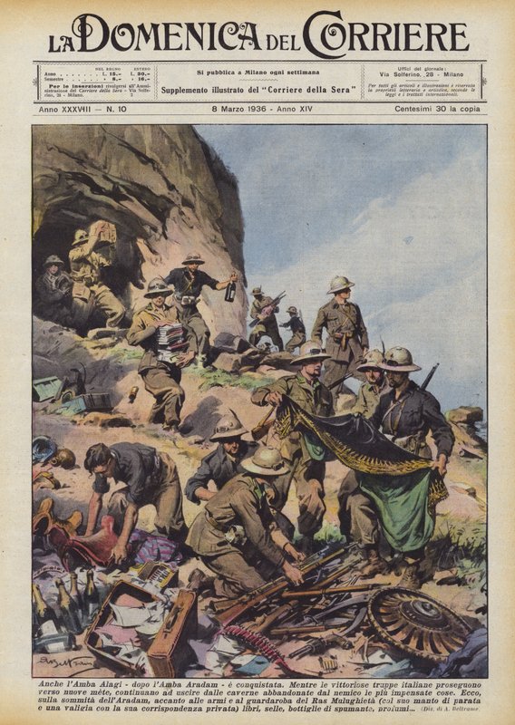 Amba Alagi - Amba Aradam után - szintén meghódított alkotó: Achille Beltrame