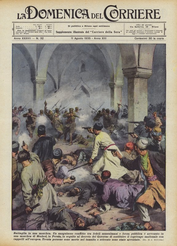 Csata egy mecsetben alkotó: Achille Beltrame