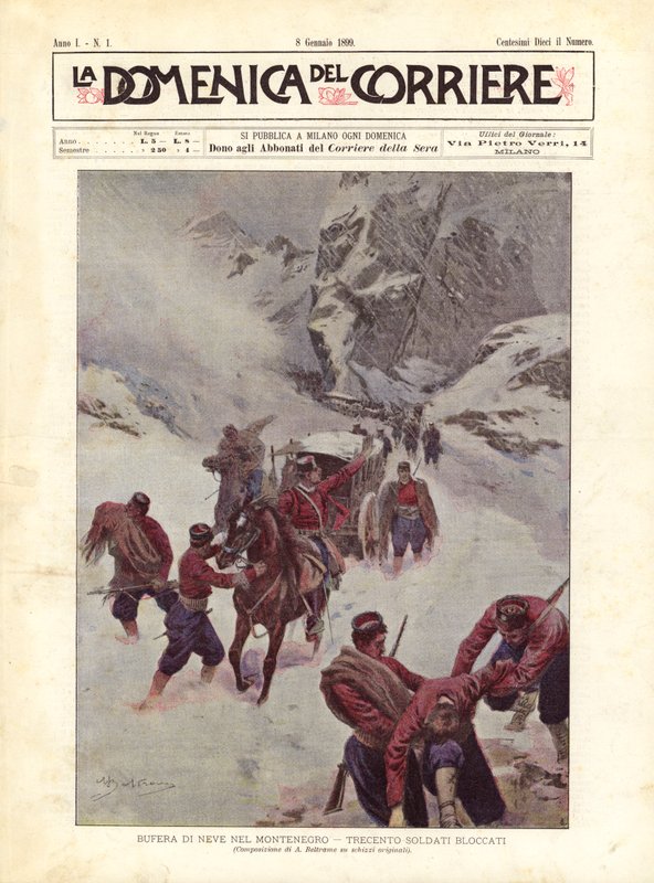 Hóvihar Montenegróban, háromszáz katonát blokkoltak alkotó: Achille Beltrame