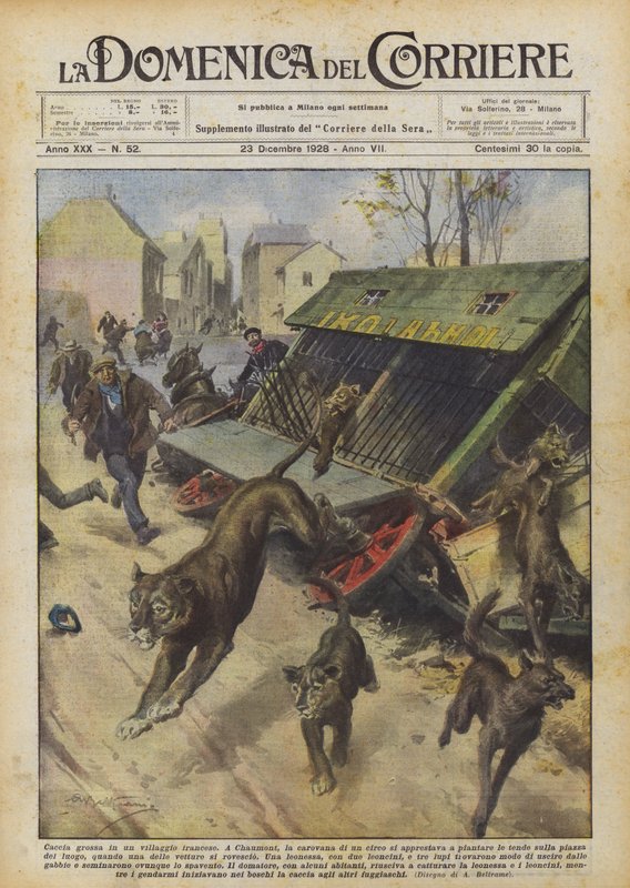 Nagyvad egy francia faluban alkotó: Achille Beltrame