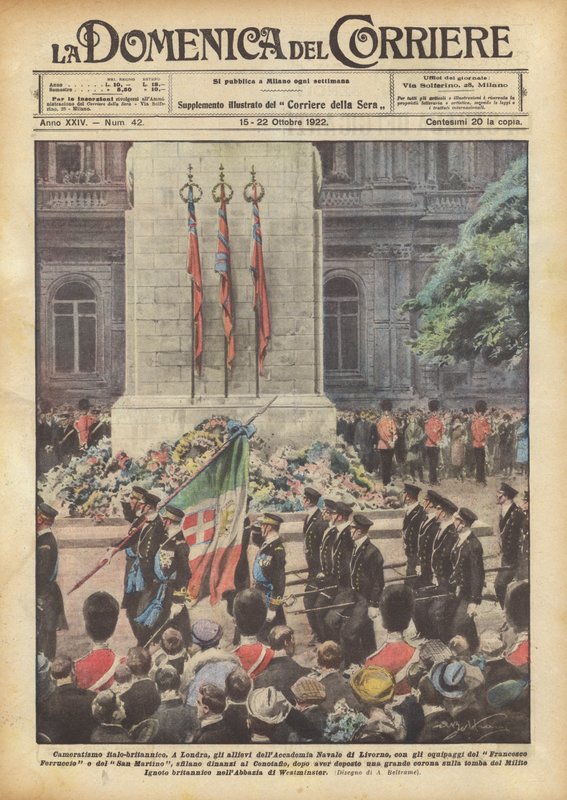Olasz-brit bajtársiasság alkotó: Achille Beltrame