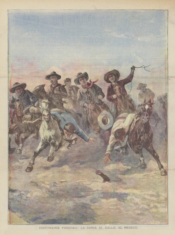 Húsvéti jelmezek, The Race to The Rooster, Mexikó alkotó: Achille Beltrame