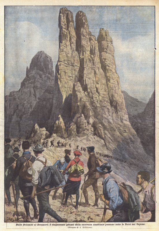 A Dolomitoktól a Brennerig alkotó: Achille Beltrame