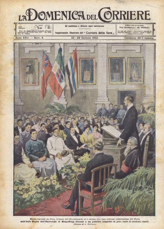 Dantét kitüntették Kínában alkotó: Achille Beltrame