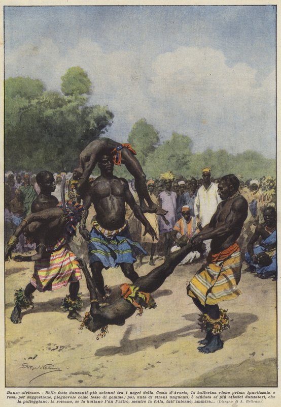 afrikai táncok alkotó: Achille Beltrame