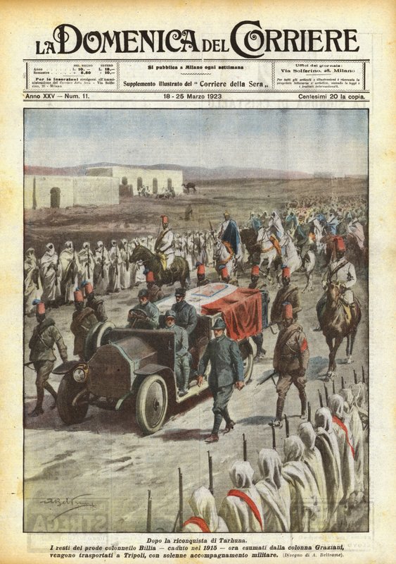 Tarhuna visszafoglalása után alkotó: Achille Beltrame