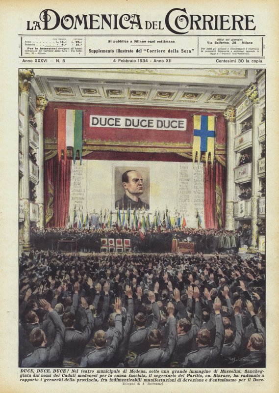 Duce, Duce, Duce! alkotó: Achille Beltrame