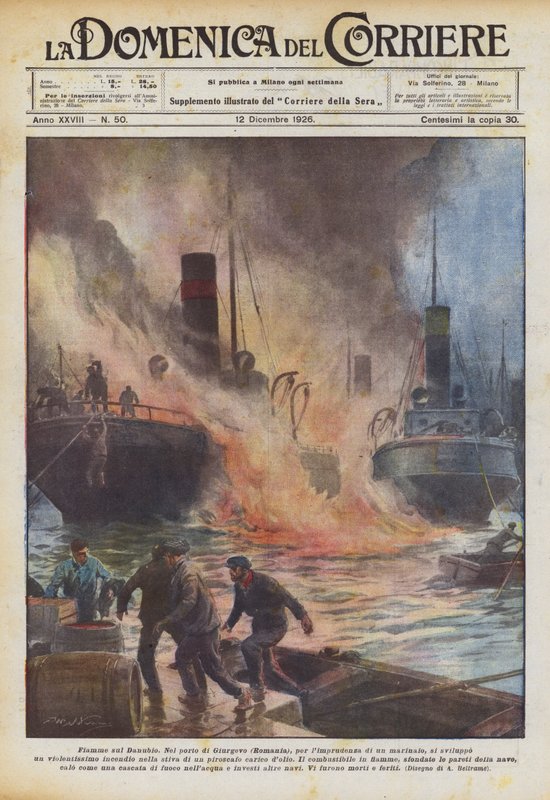 Lángok a Dunán alkotó: Achille Beltrame