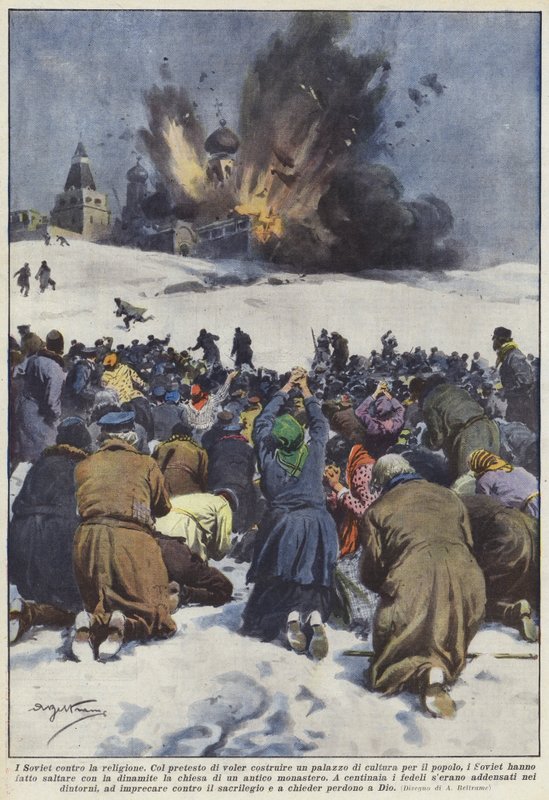 A szovjetek a vallás ellen alkotó: Achille Beltrame