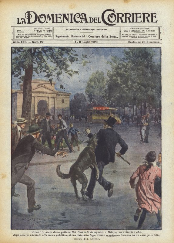 Kutyák a rendőrség segítségére alkotó: Achille Beltrame