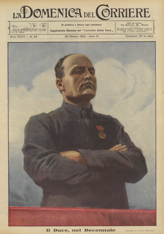 Il Duce, a Decennialban alkotó: Achille Beltrame