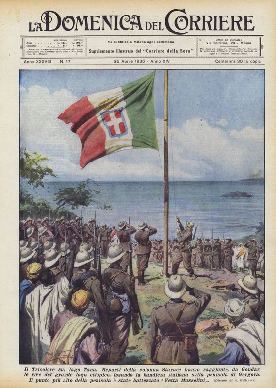 A Tricolore a Tana-tavon alkotó: Achille Beltrame
