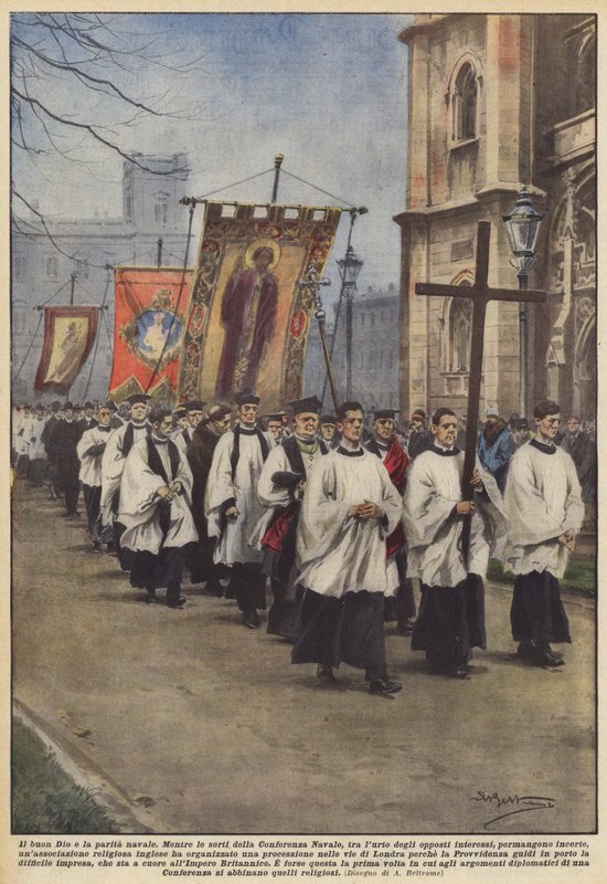 A jóisten és a tengeri paritás alkotó: Achille Beltrame