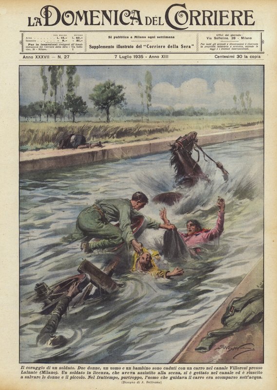 A katona bátorsága alkotó: Achille Beltrame