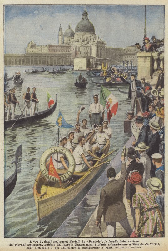 A folyókutatók rajtaütése alkotó: Achille Beltrame