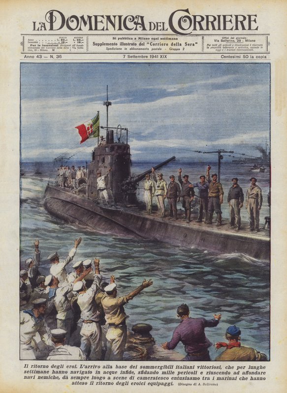 A hősök visszatérése alkotó: Achille Beltrame