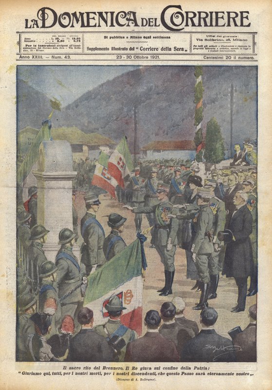 Brenner szent szertartása alkotó: Achille Beltrame