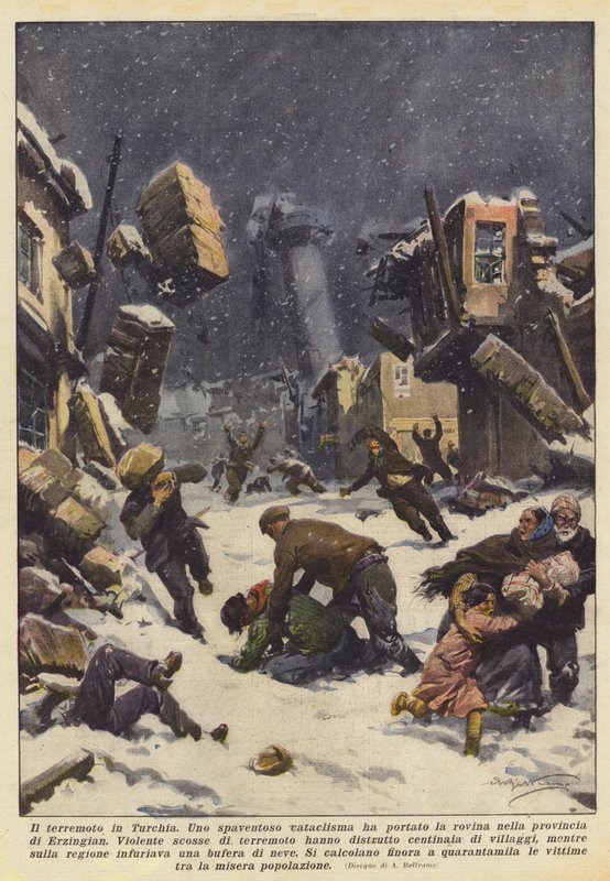 Földrengés Törökországban alkotó: Achille Beltrame