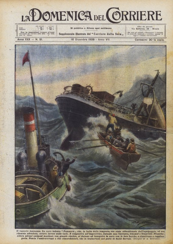 A szellemhajó alkotó: Achille Beltrame