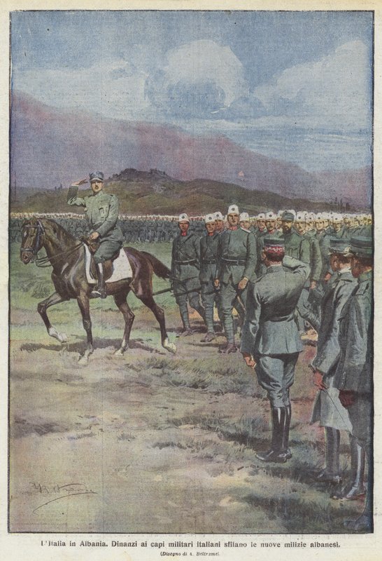 Olaszország Albániában alkotó: Achille Beltrame