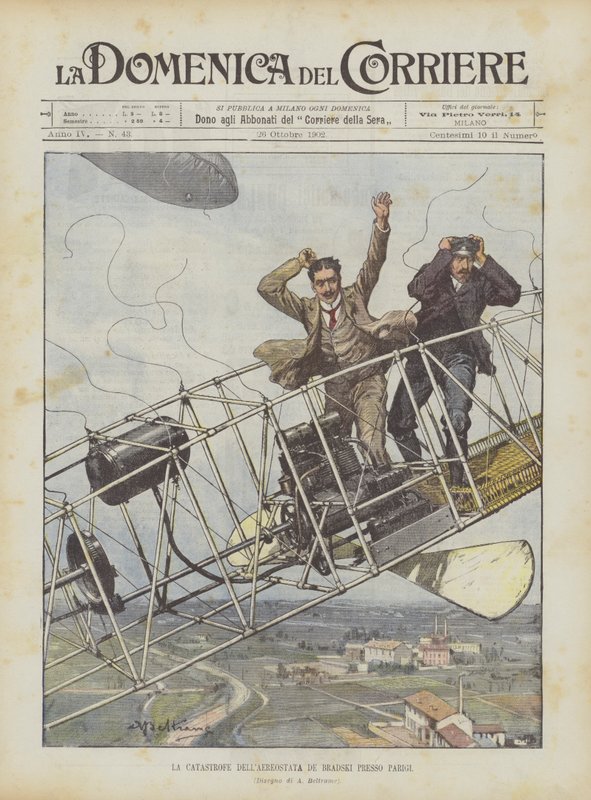 Bradski léggömbkatasztrófa Párizsban alkotó: Achille Beltrame
