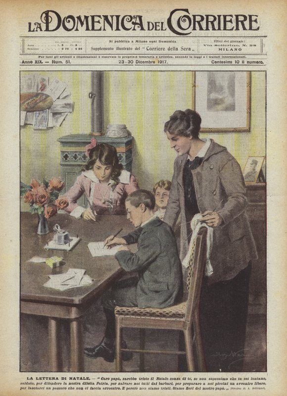 A karácsonyi levél alkotó: Achille Beltrame