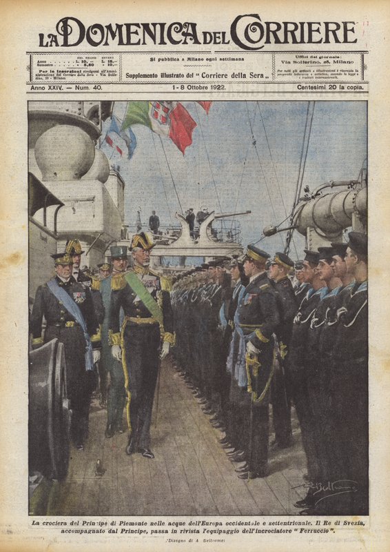 A Principe di Piemonte körútja Nyugat- és Észak-Európa vizein alkotó: Achille Beltrame