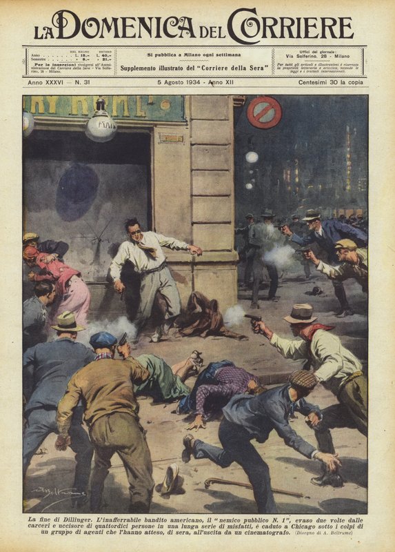 Dillinger vége alkotó: Achille Beltrame
