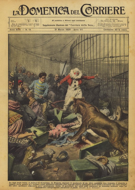 A fenevad repülése alkotó: Achille Beltrame