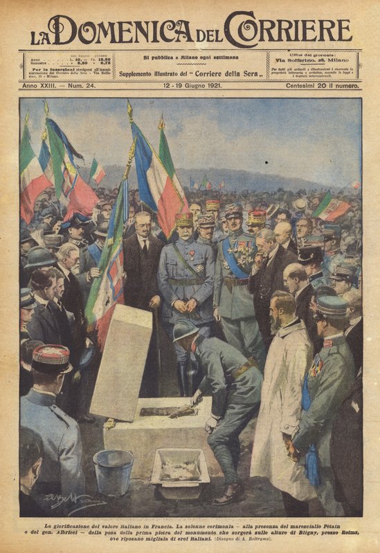 Az olasz vitézség dicsőítése Franciaországban alkotó: Achille Beltrame