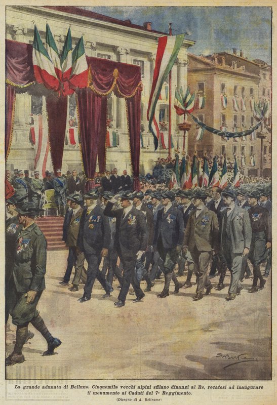 Belluno nagy összejövetele alkotó: Achille Beltrame