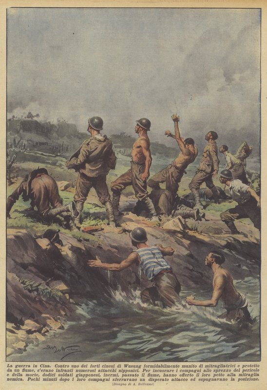 A háború Kínában alkotó: Achille Beltrame