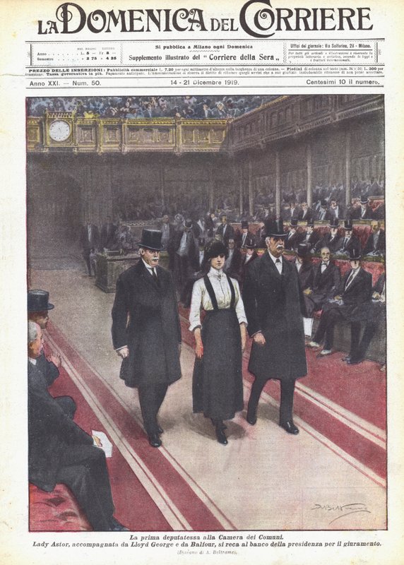 Az alsóház első helyettese alkotó: Achille Beltrame