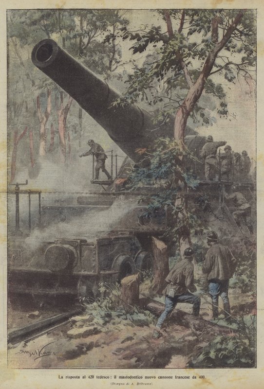 A válasz a német 420-asra, a mamut új francia 400-as fegyverre alkotó: Achille Beltrame