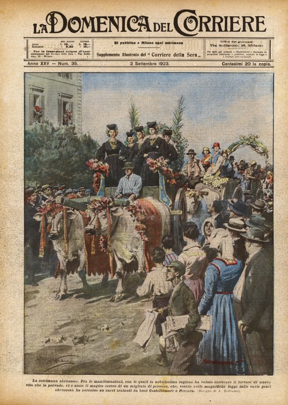 Az abruzzói hét alkotó: Achille Beltrame