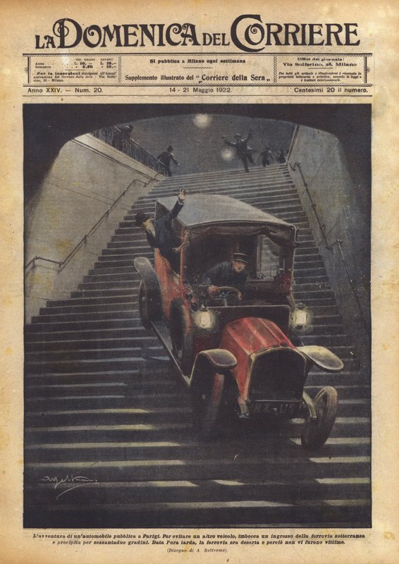 Egy nyilvános autó kalandja Párizsban alkotó: Achille Beltrame