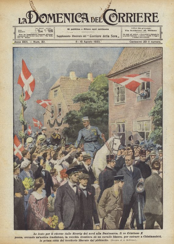Észak-Slesvigből Dániába való visszatérés ünnepei alkotó: Achille Beltrame