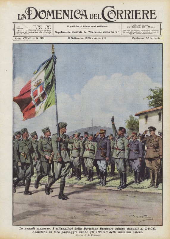 A nagy manőverek alkotó: Achille Beltrame