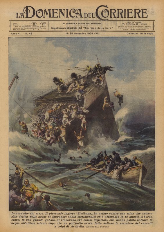 Tragédiák a tengeren alkotó: Achille Beltrame