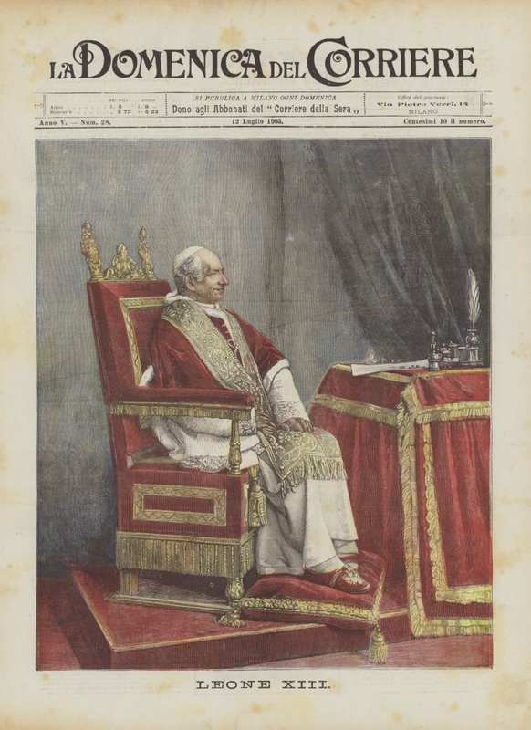 Leone XIII alkotó: Achille Beltrame