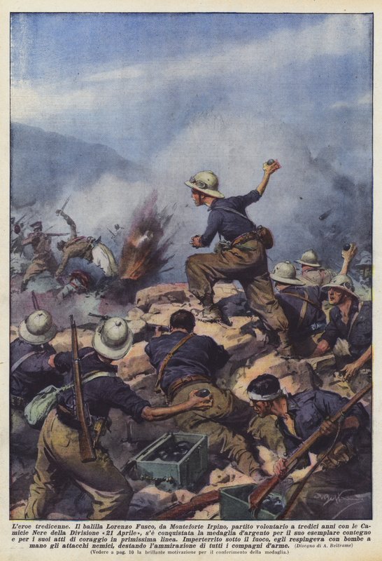 A tizenhárom éves hős alkotó: Achille Beltrame