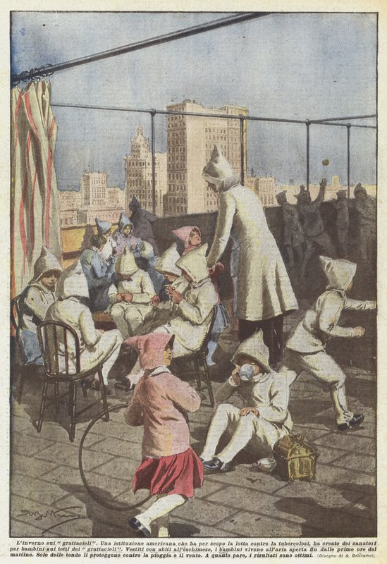Tél a felhőkarcolókon alkotó: Achille Beltrame