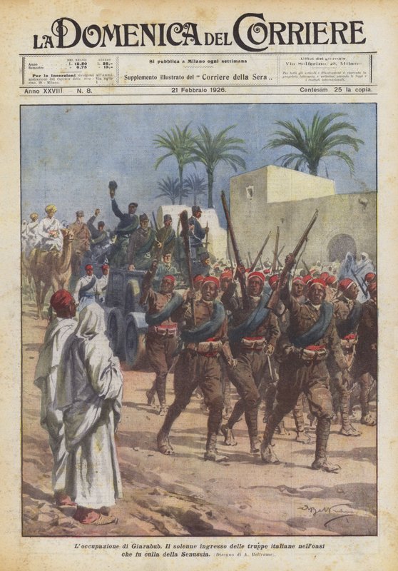 Giarabub elfoglalása alkotó: Achille Beltrame