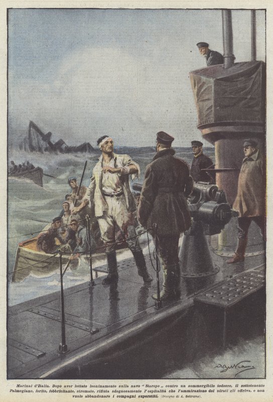 Olaszország tengerészgyalogosai alkotó: Achille Beltrame
