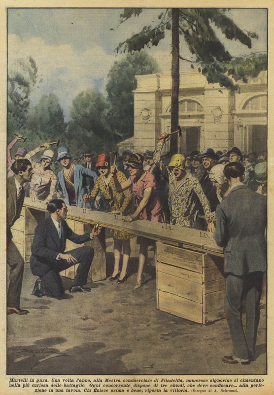 Kalapácsok a versenyben alkotó: Achille Beltrame