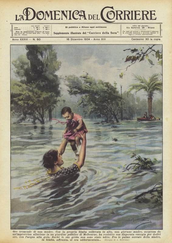 Egy anya szörnyű órái alkotó: Achille Beltrame