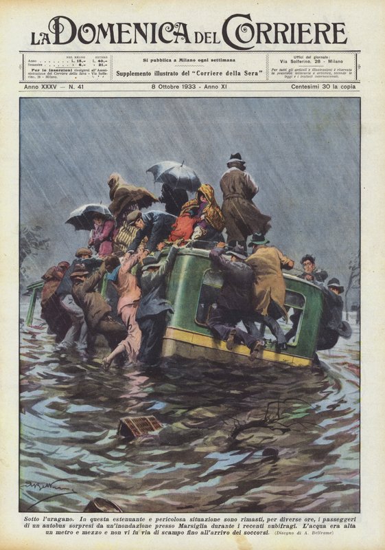 A hurrikán alatt alkotó: Achille Beltrame