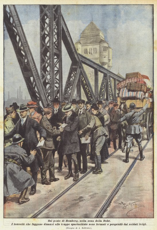 A Homberg hídon, a Ruhr-vidéken alkotó: Achille Beltrame